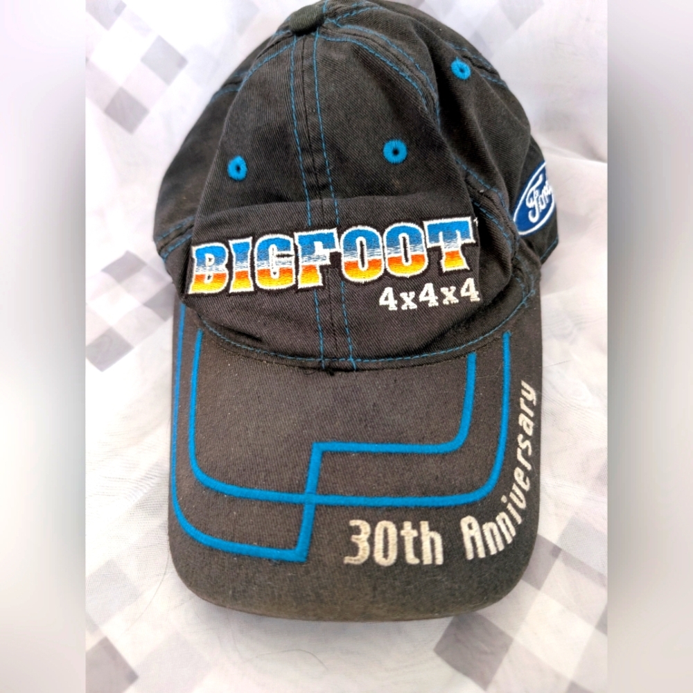 Bigfoot Monster Truck Hat Cap 30 Anniversary Ford  Black Original Adjustable